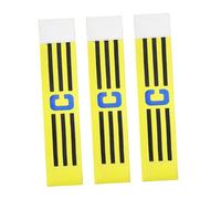 Toyvian 3pcs Soccer Captain Armband Set Adjustable Elastic Arm Bands for Team Training Essential Gear for Football Players Unisex Design for Youth and Adults