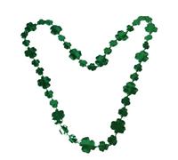 Toyvian 3pcs St Patrick's Day Shamrock Pendant Set Green Resin Leaf Pattern Light up The Night Fashion-forward Cosplay Costume Jewellery for Unisex Party Celebration