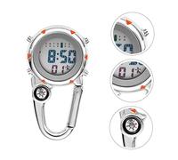 Toyvian 3pcs Stainless Steel Clip Watch for Paramedics Outdoor Watch Alarm Compass Night Glow