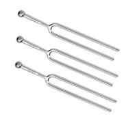 Toyvian 3pcs Standard Tuning Forks Stainless Steel Tuners for Violin Guitar Piano Music Tuning Accessories a Tone Tuner