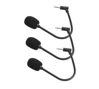 Toyvian 3pcs Straight Plug Microphone Set for Computer and Phones, Small Portable Microphones 2-mono Channel, 3-pole Stereo, and 4-pole Pin for Home Office Use