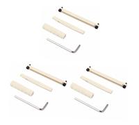 Toyvian 3pcs String Bone Nut Bridge Pins Set for Electric Guitar String Nut Replacement Parts for Guitar Accessories