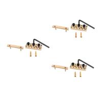 Toyvian 3pcs String Set String Retainers Set Locking Nut for Acoustic Guitar Latch Mounting Screw