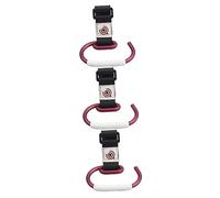 Toyvian 3pcs Stroller Hooks Clips Burgundy Hook for Buggy Stroller Hanger Convenient Accessories Hanging Diaper Bags Purse
