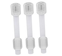 Toyvian 3pcs Strong Adhesive Childproof Cabinet Latches Prevents Finger Injuries Easy Installation for Home Safety for Toddlers and Young Boy Girl