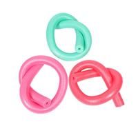 Toyvian 3pcs Swim Noodles Foam Pool Noodle Sticks for Swimming Training Lightweight Epe Foam Floating Aids in Red Green Pink for Beginners Beach and Water Activities