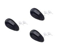 Toyvian 3pcs Tpu Violin Shoulder Rest Cover Decompression Pad Fixed Suckers Full Black