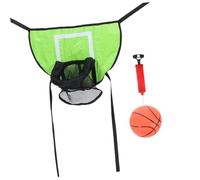 Toyvian 3pcs Trampoline Basketball Hoop Outdoor Sports Accessory with Mini Balls and Pump for Family Fun Easy Installation DIY Setup for Indoor Outdoor Games