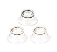 Toyvian 3pcs Transparent Electric Guitar Knobs for Volume Control Easy Install Guitar Replacement Parts Design Scale for Electric Repair