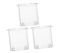 Toyvian 3pcs Transparent Tea Strainers for Loose Tea Glass Teapot Accessories Removable Infuser Filters Compatible Replacement for Pot