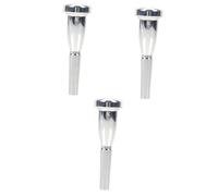 Toyvian 3pcs Trumpet Copper Alloy Mouthpiece Accessory Smooth Finish for Enhanced Sound Quality Instrument Accessory for Musicians and Performers