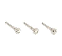Toyvian 3pcs Trumpet Replacement Copper Mouthpiece Silver for Trumpet for High Register Performance Accessory for Musicians