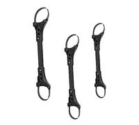 Toyvian 3pcs Universal Pram Connectors for Twin Baby Strollers, Aluminium, Sturdy and Lightweight, Detachable Pushchair Connector Accessory for Travel and Theme Parks