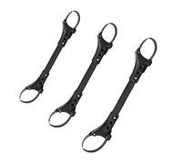 Toyvian 3pcs Universal Pram Connectors for Twin Strollers, Adjustable Length Lightweight Aluminium Baby Cart Connector for Travel and Theme Parks