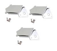 Toyvian 3pcs Upgrade Your Mandolin Metal Triangle Tailpiece Removable Coverplate