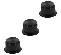 Toyvian 3pcs Volume Control Knob Sturdy Aluminum Alloy for Amplifier Speaker Guitar Accessories for Sound Device Knob Replacement