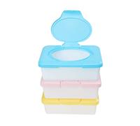 Toyvian 3pcs Wet Wipes Storage Box Lid Simple Wipes Dispenser for Crib Lightweight Compact
