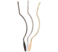 Toyvian 3pcs Whammy Bar with Tip 5mm Threaded Tremolo Arm Electric Guitar Bridge Accessory for Single Tremolo System, Metal Lever Compatible with Electric Guitars, Gold Silver Black Curved