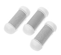 Toyvian 3pcs White Electric Foot File Replacement Rollers Callus Remover Refill Heads Coarse Foot Sander Rollers for Pedicure Tool Replacement Suitable for Hard Skin Removal and Dry
