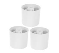Toyvian 3pcs White Golf Hole Cups with Drainage for Putting Green Training Plastic Golf Cup for Office Garden Indoor and Outdoor Practice