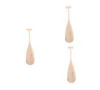 Toyvian 3pcs Wooden Paddle for Lightweight and Durable Boat Paddle Comfortable Grip for Water Activities for Family Fun at Beach Lake Unisex Design for All Ages
