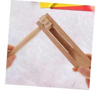 Toyvian 3pcs Wooden Ratchet Castanets Musical Instruments for Boys and Girls Early Education Tool Noise Makers for Parties and Events