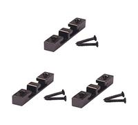 Toyvian 3pcs Zinc Alloy Bass String Retainer Guitar Hooks Black String Tree Guide for Wall Mount