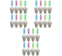 Toyvian 3sets Bike Wheel Lights High Brightness Tire Lamps for Increased Visibility Easy to Install Bicycle Tyre Caps Shockproof Design for Night Cycling Options Random Color 8pcs*3