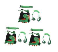 Toyvian 3sets Boy Girl Wrist Strap Safety Walking Leash Boy Girl Harness Dinosaur Pattern and Leash for Outdoor