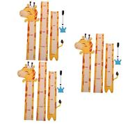 Toyvian 3sets Boys and Girls Growth Height Chart Height Measuring Sticker Animal Pattern Wall Sticker for Bedroom Decor Track Boy Girl's Progress Cute Anime Wall Decor