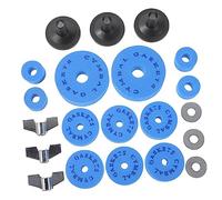 Toyvian 3sets Drum Cymbal Eva Pad Metal Gasket Replacement for Drum Set Use Cymbals Accessories Supplies