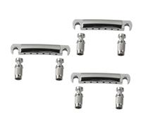 Toyvian 3sets Electric Guitar Bridge Tailpiece Model Zinc Alloy Posts Easy Clean Fit