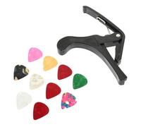 Toyvian 3sets Electric Guitar Capo Picks Set for Acoustic Bass Ukulele Mandolin Banjo