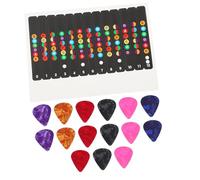 Toyvian 3sets Guitar Fretboard Stickers Set Random Picks and Material for Easy Removal for Beginners Learning Acoustic and Electric Guitars