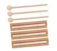 Toyvian 3sets Hand Chimes Classroom Bell Musical Instrument for Yoga Teaching Relaxation and Focus Mallets Percussion Boys and Girls Plaything