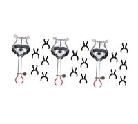 Toyvian 3sets Lightweight Trumpet Music Score Clips Portable Marching Lyre Holder for Trumpet Sheet Music and Wear-resistant Design Includes Score Binders and Lyre Clip