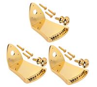 Toyvian 3sets Mandolin Tailpiece String Bridge Replacement Parts Professional Design with Removable Essential Accessory for Easy String Changes