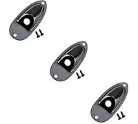 Toyvian 3sets Practical Guitar Part Sturdy Jack Replacement Convenient Output Compatible for Fender Guitar Electric Accessory Black Plugs Jack Plug