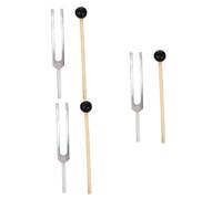 Toyvian 3sets Professional Tuning Forks for Guitar Tuning Physics Experiment Alloy Non- Extended Handle