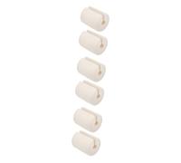 Toyvian 3sets Skirting Door Stopper Anti-Noise Door Strip Cylindrical Holder Beige Home Accessory 2pcs*3