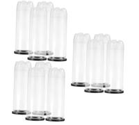 Toyvian 3sets Tennis Balls Storage Container Pvc Transparent Holder Wear Resistant Portable Organizer for Sports Supplies Easily Visible Balls for Tennis Players 4pcs*3