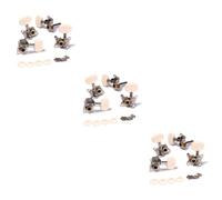Toyvian 3sets Ukulele Tuning Pegs Machine Heads Tuner for Classical Guitar Locking Tuners Durable Material 2pair*3