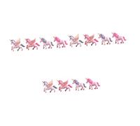 Toyvian 3sets Unicorn Ornament Adorable Flying Horse Micro Landscape Decor for Cake Decorations Home Party Craft Random Styles for Celebrations 4pcs*3