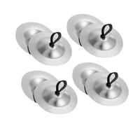 Toyvian 4 Pair Finger Cymbals Finger Zills For Belly Dance Brass Hand Cymbals Belly Dancing Hand Musical Instrument For Dancer Party