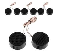 Toyvian 4 Pairs Car Tweeter Speakers Dome Tweeter Unit for Car Audio System High-frequency Sound with Effortless Installation 40w Rated Power 4ω Impedance and Vehicle Audio Modification