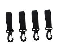 Toyvian 4 Pairs Stroller Hooks Multi-Function Pram Hook 360° Rotation Fits Many Combinations Strollers Release Your Hands