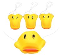 Toyvian 4 Pcs Lightweight Vinyl Duck Nose Props Safe to Wear Animal Cosplay Accessories for Halloween Party Stage Performance