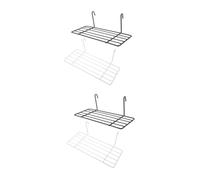 Toyvian 4 Pcs Rectangular Parrot Stand Bird Cage Platforms for Birds Bracket Perches for Parakeets Canaries Cockatoos Convenient Installation Accessories