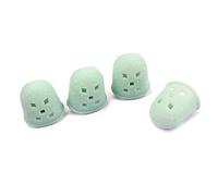 Toyvian 4-piece Cyan Silicone Guitar Fingertip Protectors m Size Finger Caps for Electric Guitar Ukulele and Mandolin Players