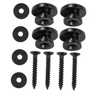 Toyvian 4 Set Metal Guitar Strap Buckles Guitar Straps Buttons for Bass Prevent Falling for Live Performance and